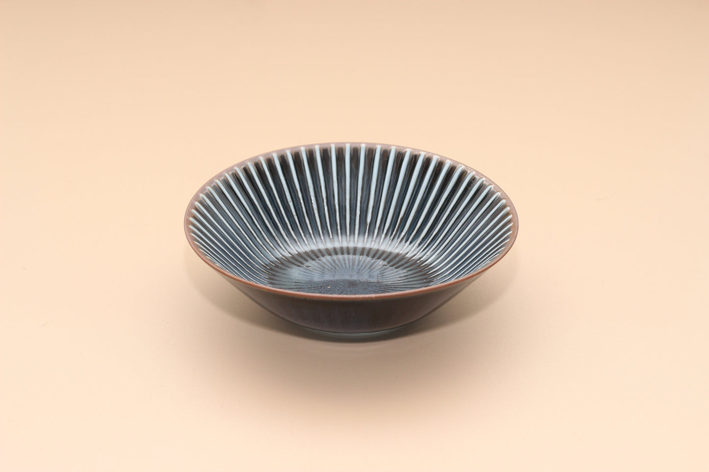 Yohen SENDAN | Navy Flat-Edge Rice Bowl